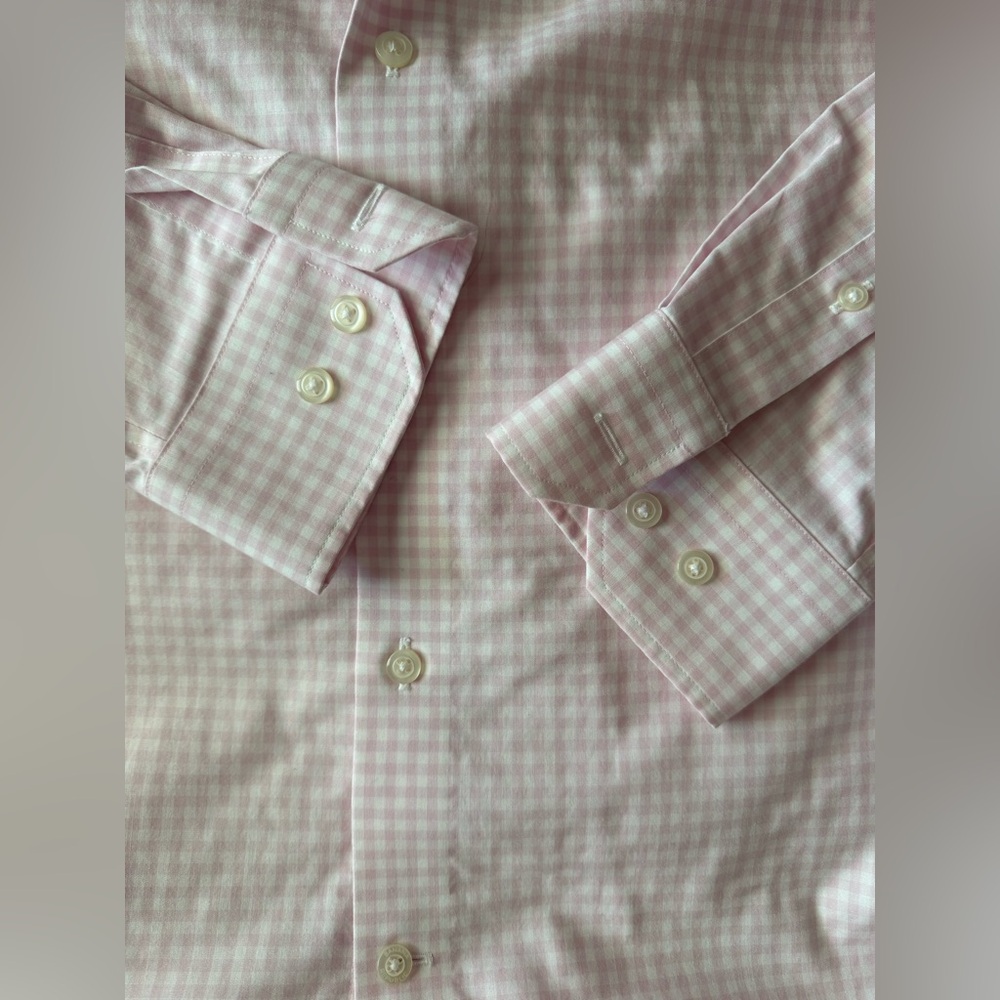 Pink Checkered Button-Up Shirt - Picture 3 of 3